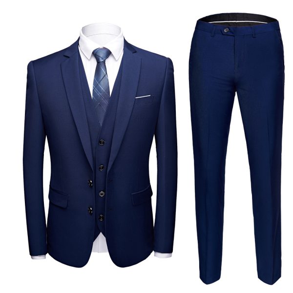 Men business suits wedding Dress Suit Set - Image 15