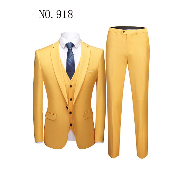 Men business suits wedding Dress Suit Set - Image 7