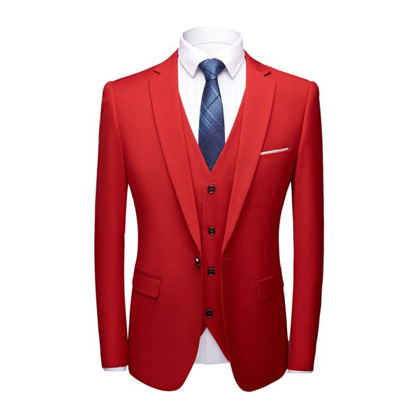 Men business suits wedding Dress Suit Set - Image 4